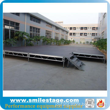 Aluminum Event Mobile Stage Podium with Adjustable Legs